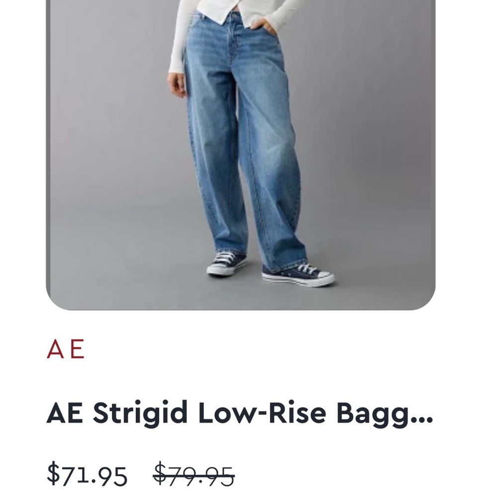 AE Low-Rise Barrel Baggy Jean - Picture 10 of 14